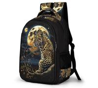 WECECE Cheetah Design Bookbag Girls Primary to Secondary Leopard Animal Book Bag Boys 8-12 Year Olds Trendy School Backpack Students 13.3 Inch Laptop Rucksack Daily Use