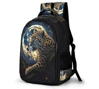 WECECE Cheetah Design School Backpack for Girls Age 14 Fashion School Bag Leopard Animal Daypack Boys Year 4-6 Rucksack Kids and Teens 11.6 Inch Laptop Backpack Outdoor