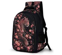 WECECE Cheetah School Bag Students Primary to Secondary Animal Cheetah Backpack Boys Age 8-14 Fashion Daypack Bookbag Students 16.5 Inch Laptop Rucksack Travel