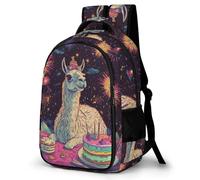 WECECE Children Alpaca Print Back pack for Primary to Secondary Ages 10-15, Boys School Backpack, Girls Llamas Design Daypack, Fashion School Bag for Travel Outdoor and Day Trips