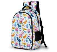 WECECE Children Axolotl Schoolbag Age 7-12 Students School Backpack Boys Girls Salamander Rucksack, Modern Stylish for Secondary Years and Travel Outdoor and Day Trips