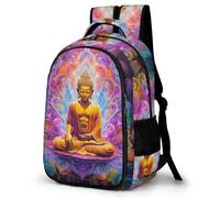 WECECE Children Buddha Backpack Age 9-15 Students Rucksack Boys Girls Buddhism School Backpack, Modern Stylish for Year 7-10 and Birthday Gift and Back to School