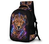 WECECE Children Cheetah Backpack for Primary School Age 8-14 Boys Rucksack Girls Animal Cheetah Back pack, Lightweight Durable for Back to School Gift and Daily Use