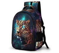 WECECE Children Cheetah Design Back pack Age 7-11 14 Inch Laptop Backpack Boys Girls Animal Daypack for Secondary Years, Modern Stylish for Daily Use Travel and Hiking