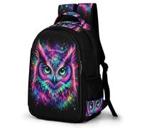 WECECE Children Colourful Owl Back pack Age 9-15 Students Daypack, Boys Girls Bird Theme Rucksack Modern Stylish for Secondary Years and School Travel and Outdoor