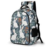 WECECE Children Cute Rabbit Bookbag Age 9-15, Students School Backpack, Boys Girls Animal Bunny Daypack, Lightweight Stylish for School Years 5-9 and Spring Trip and Autumn Outing