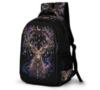 WECECE Children Deer Pattern Rucksack for Year 3-6 11-16 Years, Boys Daypack, Girls Animal Deer School Backpack Lightweight Stylish for Travel Hiking and Day Trips