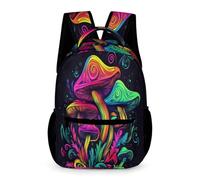 WECECE Children for Boys Mushroom Motif Rucksack 9-13 Years Plant Theme Bookbag for Girls Primary Year 6 Durable with Side Pockets Backpack Daily Items Class Daily Use