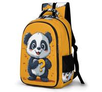 WECECE Children Funny Panda Print Daypack Age 8-14, Students Backpack, Boys Girls Animal Panda Back pack, Lightweight Durable for Year 4-8 and Outdoor Travel and Spring Trip