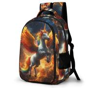WECECE Children Horse Back pack Age 8-13, Students Bookbag Boys Girls Animal Design Rucksack Refrigerator Door Trendy Durable for Secondary School and School Travel and Outdoor