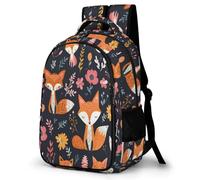WECECE Children Kawaii Fox Design Back pack Age 7-11, 14 Inch Laptop Backpack, Boys Girls Animal Fox Daypack for Secondary Years, Modern Stylish for Daily Use Travel and Hiking