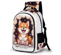 WECECE Children Kawaii Puppies Rucksack Age 10-16 Students Bookbag Boys Girls Dog Motif Backpack, Lightweight Durable for Primary to Secondary and Back to School Gift and Daily Use