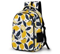 WECECE Children Lemon Daypack for Secondary Years 11-16 Years Boys Daypack Girls Fruit Motif School Bag, Lightweight and Durable for Back to School Gift and Daily Use