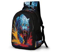 WECECE Children Leopard Daypack for Primary Years Age 9-15, Boys Backpack, Girls Animal Cheetah School Backpack, Lightweight, Stylish and Durable for Spring Outing and Autumn Trip