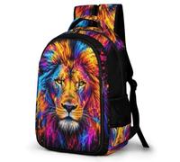 WECECE Children Lion Backpack Age 8-13, 16.5 Inch Laptop Backpack, Boys Girls Animal Lion Daypack for School Years 5-9, Stylish and Durable for Daily Use Travel and Hiking