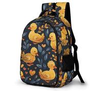WECECE Children Little Yellow Duck Back pack for Year 4-8 10-16 Years, Boys School Backpack, Girls Cute Animal Backpack, Fashion School Bag for Outdoor Travel and Spring Trip