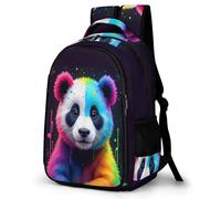 WECECE Children Panda Pattern Backpack 10-16 Years Students Rucksack Boys Girls Cute Animal Daypack, Lightweight and Durable for Year 7-10 and Back to School Gift and Daily Use