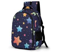 WECECE Children Stars Design Rucksack Age 7-11, 11.6 Inch Laptop Backpack, Boys Girls Five-Pointed Star Bookbag for Primary Years, Cool Durable for Daily Use Travel and Hiking