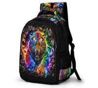 WECECE Children Tiger Motif Back pack Age 9-15 Students Daypack, Boys Girls Animal Tiger Rucksack Modern Stylish for Secondary Years and School Travel and Outdoor