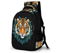 WECECE Children Tiger Pattern Rucksack Age 10-16 Students Daypack Boys Girls Animal Theme School Bag, Fashion School Bag for Year 4-8 and Travel Outdoor and Day Trips