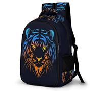 WECECE Children Tiger Printed Daypack for Secondary Years 11-16 Years, Boys Daypack, Girls Animal Tiger School Bag, Lightweight and Durable for Back to School Gift and Daily Use