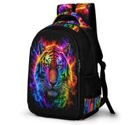 WECECE Children Tiger Schoolbag Age 7-12 Students School Backpack Boys Girls Animal Tiger Rucksack, Modern Stylish for Secondary Years and Travel Outdoor and Day Trips