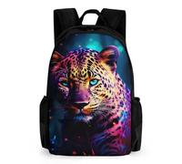 WECECE Children's Backpack Cheetah Schoolbag Large Capacity Students Bookbag Leopard Animal Rucksack Knapsack for Boys Girls Teen 10-16 Years Old