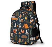 WECECE Children's Backpack for School, Schoolbag Cute Animal Large Capacity Students Bookbag Rabbit Squirrel Rucksack Knapsack for Boys Girls Teen