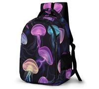 WECECE Children's Backpack for School, Schoolbag Jellyfishs Large Capacity Students Bookbag Ocean Creature Rucksack Knapsack for Boys Girls Teen