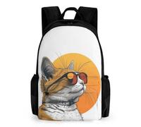 WECECE Children's Cat Backpack for Boy, Rucksack Kitten Schoolbag Large Capacity Students Bookbag Knapsack for Teen Children
