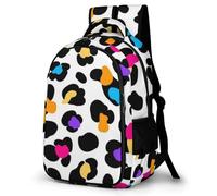 WECECE Cow Motif Casual Daypack for Girls,Teens Elementary Colourful School Backpack,Primary Book Bags for Teens