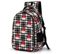 WECECE Cute Backpack Father Christmas School Bag for Boys, Father Christmas Rucksack Elementary Schoolbag Book Casual Daypack for Girls Boys 7-15 Years Old