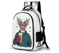 WECECE Cute Deer Motif Book Bag Girls 15 Year Olds Kawaii Animal School Bag Teens Year 4-6 Modern Backpack for Kids and Teens Travel Spring Outing Autumn Trip Daily Use
