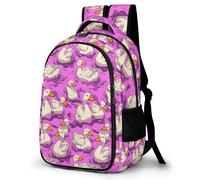 WECECE Cute Duck Rucksack Students 10-14 Year Olds Animal Theme Rucksack Boys Secondary School Fashion Backpack School Bag for Teens 11.6 Inch Laptop Backpack Autumn Trip