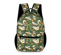 WECECE Cute Duck School Bag for Boys 7-11 Years Camouflage Theme Daypack for Girls Years 1-2 Primary Kids Lightweight Rucksack Front Pocket Side Pockets Class Daily Use