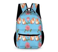 WECECE Cute Guinea Pig Rucksack Students for Boys and Girls 6-10 Years Animal School Backpack Years 2-5 Lightweight Durable School Bag Books Bottle Umbrella Outdoor Day Trips