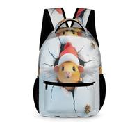 WECECE Cute Guinea Pig School Bag Girls Ages 6-8 Years Primary Kids Dutch Pig Backpack Year 1-3 Boys Fashion Rucksack Daypack 43x32x15cm for Autumn Trip Outdoor Books Notebooks