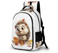 WECECE Cute Hedgehog School Backpack Kids Age 14 little Animal Book Bag Students Year 4 Lightweight Backpack for Kids and Teens Daily Use Hiking Day Trips Birthday Gift