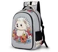 WECECE Cute Hedgehog School Bag Kids Age 7 Animal Pattern School Backpack Girls Primary to Secondary Lightweight Bookbag for Teens 11.6 Inch Laptop Backpack Autumn Trip
