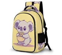 WECECE Cute Koala Backpack Fashion School Bag Boys 12-16 Year Olds Animal Theme Book Bag Kids Year 5-7 Bookbag for Students 15.6 Inch Laptop Backpack Back to School Gift