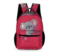 WECECE Cute Koala Backpack Kindergarten to Primary Kids for Girls 8-12 Years Animal Theme Rucksack for Boys Year 5 Lightweight School Bag Books Water Bottle Class Daily Use