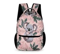 WECECE Cute Koala Backpack Preschool Primary Kids for Boys Age 8 Animal School Backpack for Girls Year 3 Durable with Side Pockets Daypack Books Bottle Umbrella Outdoor Day Trips