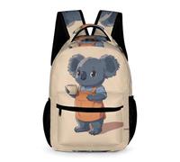 WECECE Cute Koala Daypack Children for Boys Girls 9-13 Years Animal Theme Backpack Years 2-4 Primary Kids Durable Daily Rucksack Front Pocket Side Pockets Outdoor Day Trips
