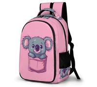 WECECE Cute Koala Rucksack Children Primary to Secondary Animal Theme Rucksack Teens Ages 9-13 Fashion School Bag Backpack Students 14 Inch Laptop School Bag Autumn Trip
