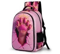 WECECE Cute Lion Paws Daypack Girls Ages 10-14 3D Design School Backpack Teens Year 10 Modern Rucksack for Kids and Teens Autumn Trip Spring Outing Autumn Trip Daily Use
