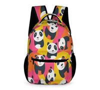 WECECE Cute Panda Rucksack Primary for Boys Age 7 Kawaii Animal School Backpack for Girls Year 2 Durable with Side Pockets Backpack Books Stationery Bottle Outdoor Day Trips
