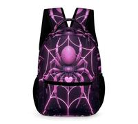 WECECE Cyber Punk Style School Backpack Primary for Boys and Girls 10-13 Years Spider Daypack Year 3 Primary Kids Lightweight School Bag Daily Items Bottle Outdoor Day Trips