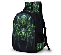WECECE Cyberpunk Style Backpack, School Bags for Boys Girls, Large Capacity Primary Elementary Middle School Bag, Cute Backpacks Durable Spider Motif Bookbag for Kids Children