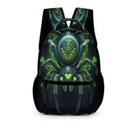 WECECE Cyberpunk Style Bookbag for Girls Age 10 Spider Motif School Backpack for Boys Year 5 with Front Pocket Daypack Books Stationery Bottle Travel Outdoor Daily Use