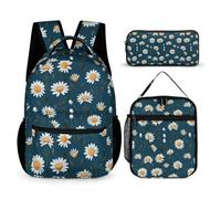 WECECE Daisy Book Pack School Supplies Bundle for Children Age 12, Flower Book Pack School Supplies Bundle Year 1-2 for Boys Sports Clubs Holiday Travel and Daily Carry